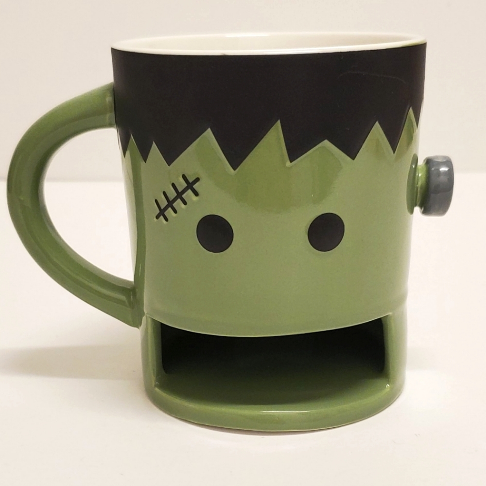 Halloween Frankenstein Cookie Warmer Mug NEW
